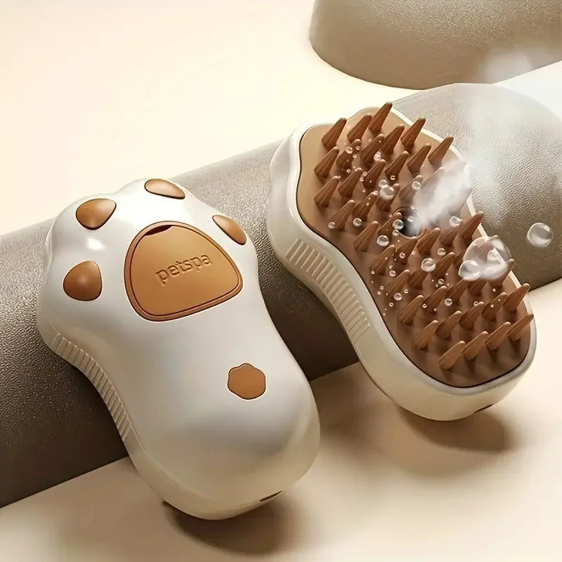 3-in-1 Pet Grooming Steam Brush | Mist Spray & Massage