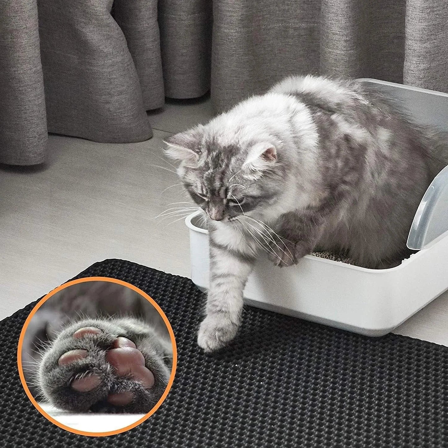 Cat Litter Mat | Traps Litter & Keeps Floors Clean - ilvpets