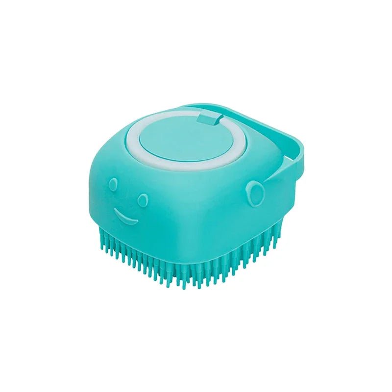 Dog Bathing Brush with Shampoo Dispenser – Soft Silicone Pet Grooming Tool for Dogs & Cats - ilvpets