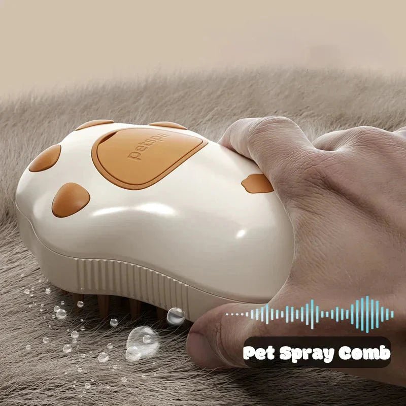Electric Cat Steam Brush | 3 - in - 1 Grooming Comb - ilvpets