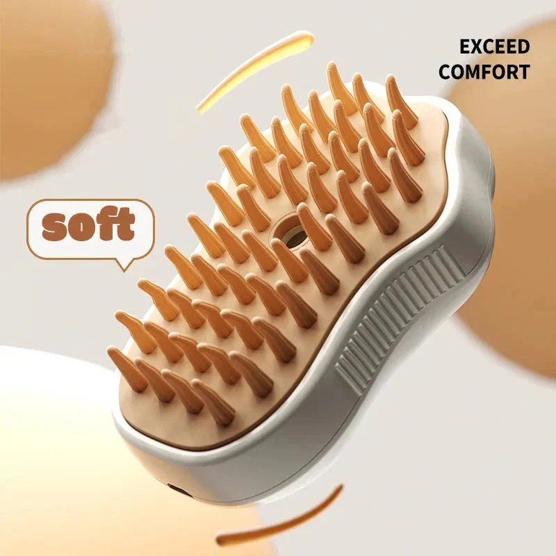 Electric Cat Steam Brush | 3 - in - 1 Grooming Comb - ilvpets