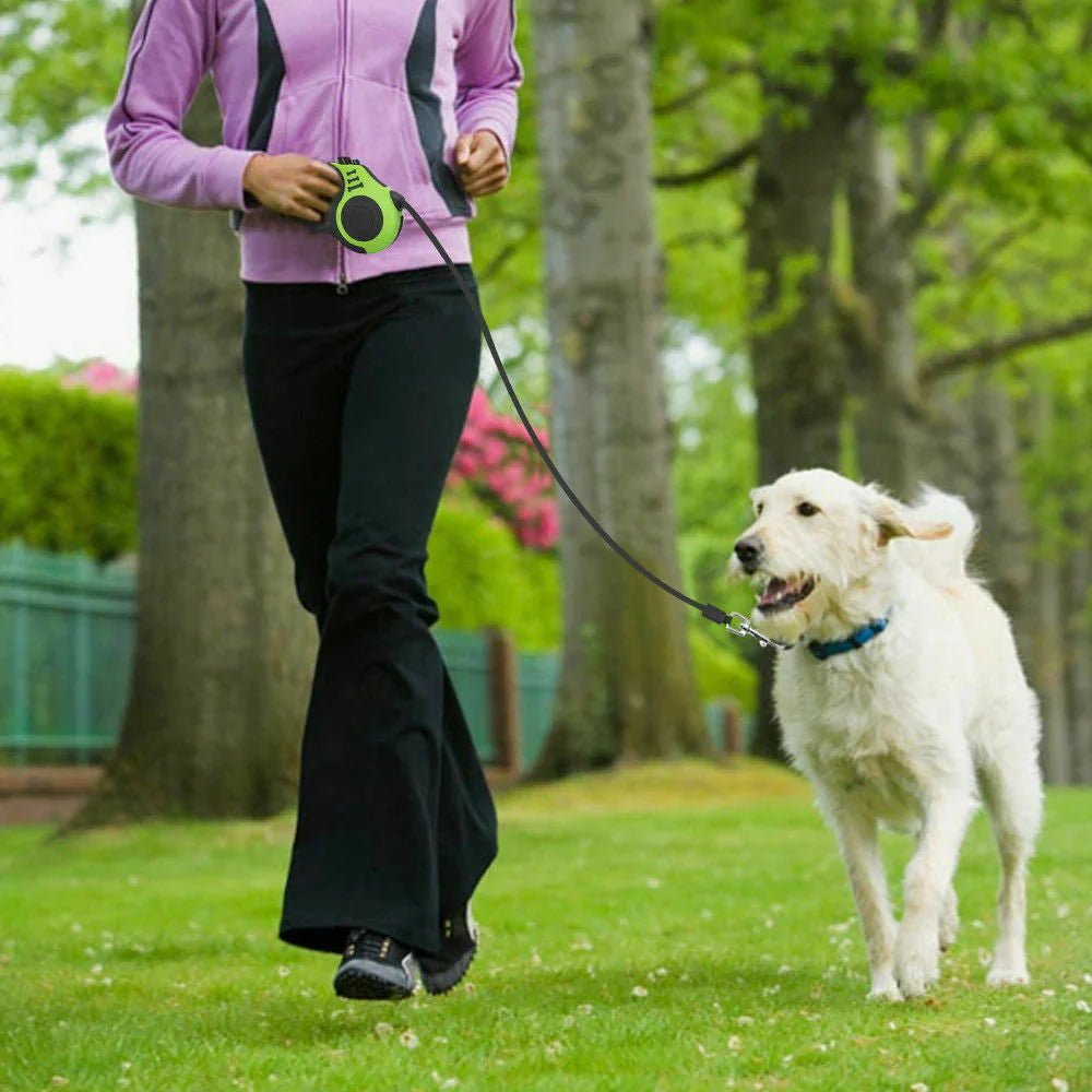 Retractable Dog Leash | Auto Lock & Dual Size Options - ilvpets