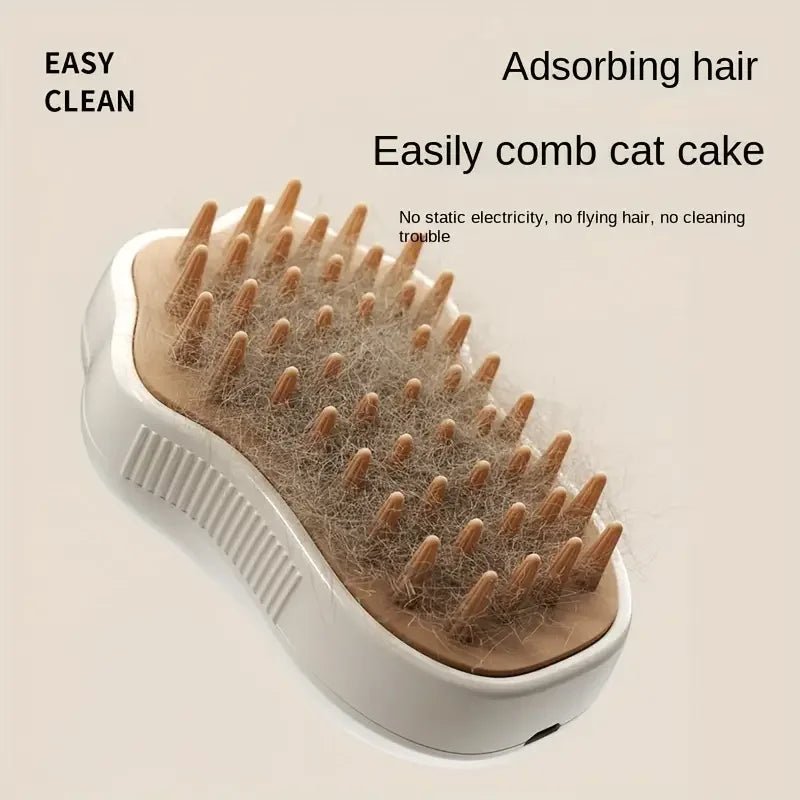 3 - in - 1 Pet Grooming Steam Brush | Mist Spray & Massage - ilvpets